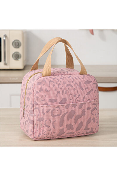 Choice 1PCs Pink 1 Pack of Ink Pattern Insulation Bag, Bento Bag, Lunch Box Bag, Outdoor Travel Ice Pack, P