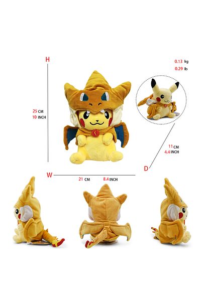Choice Rayquaza BK Pikachu3 Cos Eevee Pikachu Cosplay Plush Toys Pikachu Peluche Lucario Stuffed Animal Dol