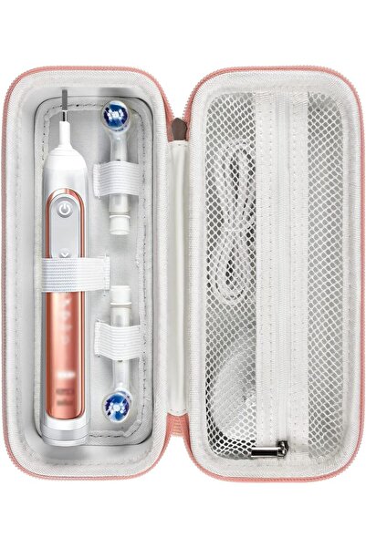 Choice حقيبة سفر فرشاة الأسنان باللون الذهبي الشامبانيا متوافقة مع فرشاة الأس...