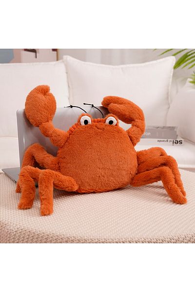 Choice Red 1pc Adorable Soft Lifelike Lobster  Crab Plueshie Stuffed Cartoon Sea Animals Toys Baby Appease