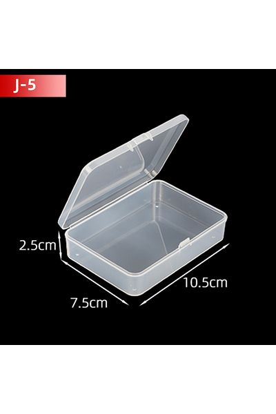 Choice 5pcs J5 5pcs/10pcs Pp Storage Box Mini Transparent Plastic Case Container Square Rectangle Packaging