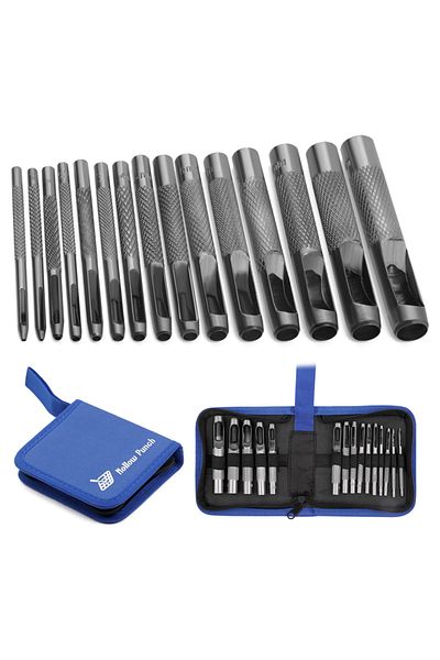 Choice Type 1 7/8/15Pcs Punch Tool Set Hole Punch Set Leather Craft Punch Tool for for Leather Watch Straps