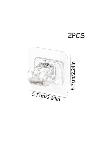 Choice 2 قطعة 2/4/8 قطع مشبك قضيب ستارة قابل للتعديل مشبك لاصق ذاتي خطاف حامل...