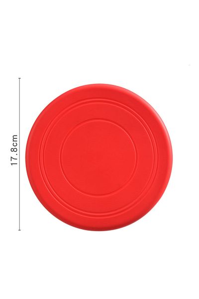 Choice Red 7 Colors Silicone Flying Saucer Funny Dog Cat Toy Dog Game Flying Discs Resistant Chew Puppy Tra