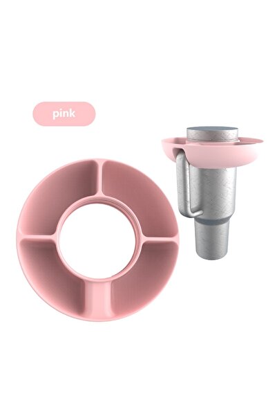 Choice وعاء الوجبات الخفيفة المصنوع من السيليكون باللون الوردي، صينية وجبات خ...