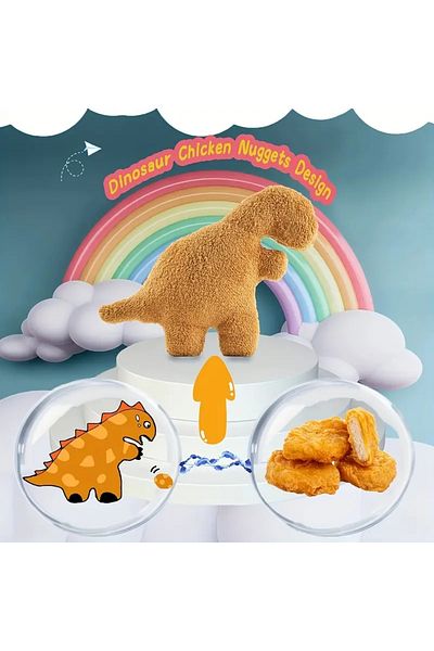 Choice Style B 47cm Simulate Plush Dino Nugget Pillow Baby Sensory Toys Soft Stuffed Animal Dinosaur Chicke