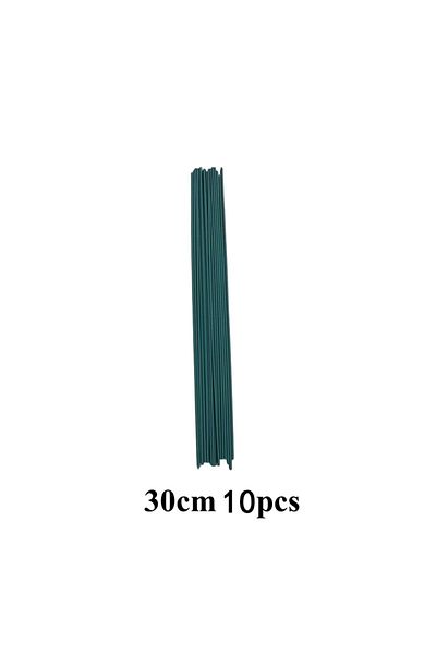 Choice 30cm 10pcs 30/40cm Green Flower Stem Sticks Diy Floral Material Handmade Wire Stem Accessories