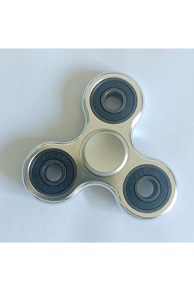 Choice Silver Aluminum Alloy Plating Fidget Spinner Metal Alloy R188 Mute Bearing Drawing Process Hand Spin