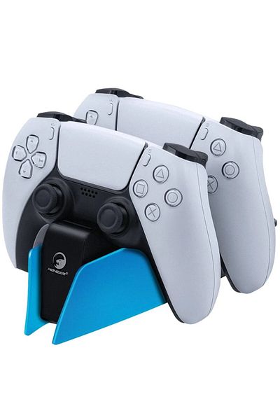 Choice Blue Game Wireless Charging Station For Ps5 With Dual Fast Charger Dock And Led Charging Indicators