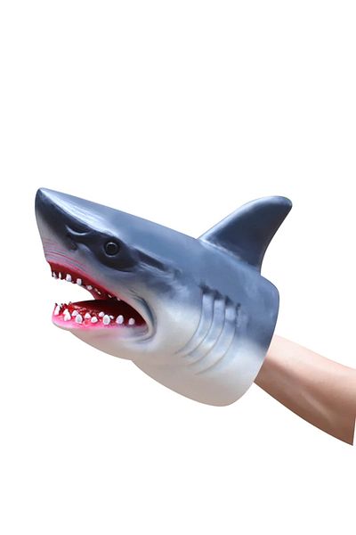 Choice Shark Hand Puppets Dinosaur head Model Toy T-Rex Dino Jurass Shark Tiger Park Dolls Dinosaur Worlds
