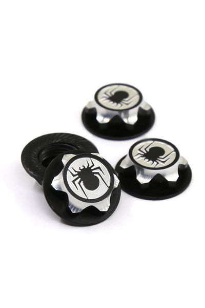 Choice Brown RS RC 4pc/lot Aluminium Wheel Hub Cover Antidust Cover 17mm HEX Nut For RC 1:8 Model Car Anti-