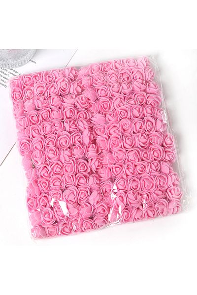 Choice Pink 144Pcs Mini Rose Artificial Flowers Bouquet 7.5cm Foam Fake Flowers Wedding Decoration for Home