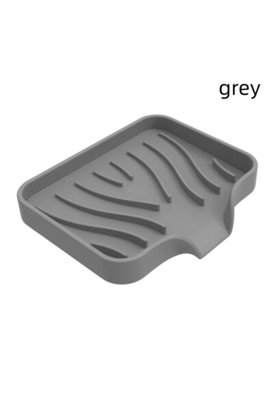 Choice صندوق صابون من السيليكون باللون الرمادي، رف تصريف الحمام الياباني، صند...