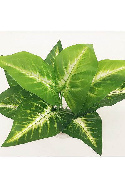 Choice Green G348C Artificial Turtle Back Leaf High Grade Simulation Of Fake Flowers 18 Fork Turtle Back Le