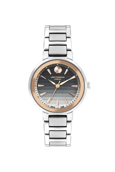 Lee Cooper LC07972.530 Women Analog Display Watch & Metal Strap Silver