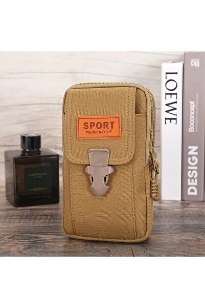 Choice Yellow Man Belt Pouch Mobile Phone Bag for Men Phone Holster Bag Molle...