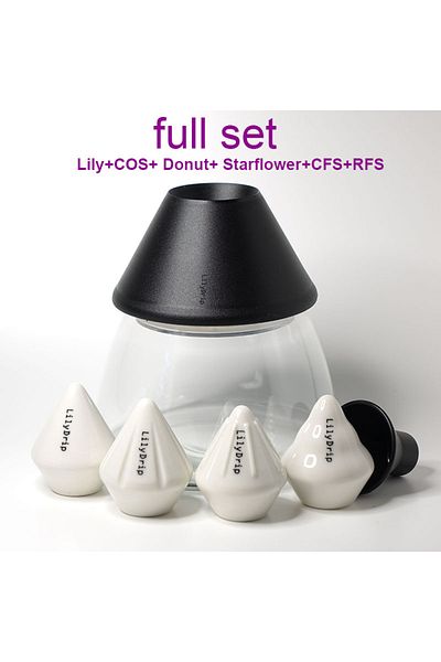 Choice full set 1 set Lilydrip Coffee Filter Transformer Ceramic Pour Over Coffee Maker Set Improves Drip F