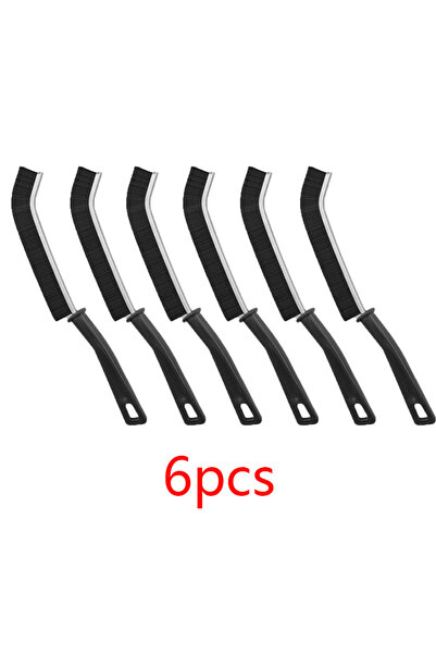 Choice1 فرشاة تنظيف فواصل البلاط المتينة، سوداء اللون، 6 قطع (6/3 قطع)، لتنظي...