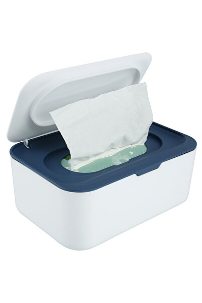 Choice صندوق مناديل مبللة أزرق، موزع ورق محمول مع غطاء، حامل صندوق تخزين مناد...