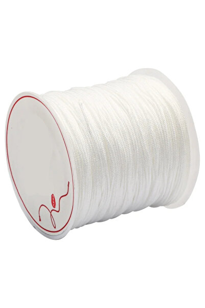 Choice 0.8 مم أبيض 1 لفة خيط اليشم المنسوج مجوهرات إكسسوارات الخرز DIY سوار ق...