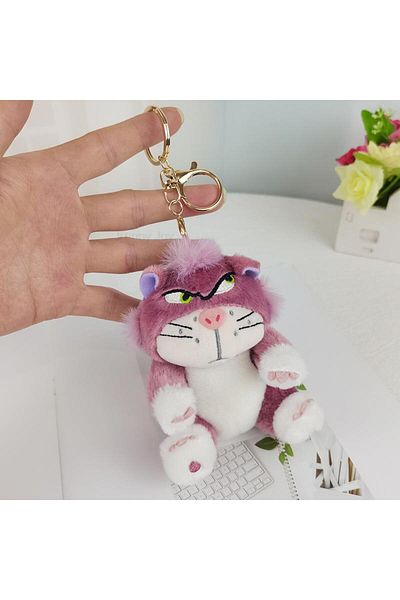 Choice 4 12cm 4 Colors Lovely Lucifer Plush keychain Doll Kawaii Bag Pendant Plush Stuffed Toy Backpack Pe.