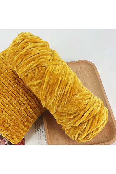 Choice خيوط نسيج الشنيل مخمل ناعمة من جينجر، 95 غرام، مزيج من صوف ، مناسبة لل...