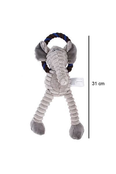 Choice Elephant Dog Plush Toys Pet Squeaky Animal Toy Dog Bite-Resistant Clean Teeth Chew Toy Pet Supplies