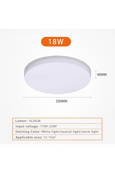 Choice Cold White 15cm-18w Led Circular Ceiling Light Ultra-thin Modern Light Bedroom Living Room 18w 24w 3