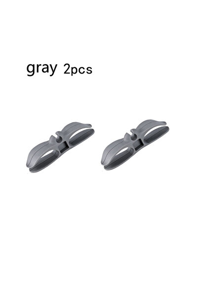 Choice رمادي - قطعتان من منظم أسلاك تخزين المطبخ، منظم أسلاك الطاقة الثابت بد...