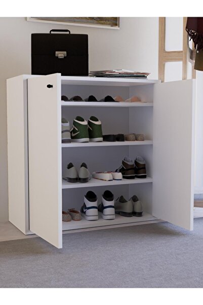 Deta Furniture Detamob Çok Amaçlı Dolap 3 Raflı, Ayakkabılık