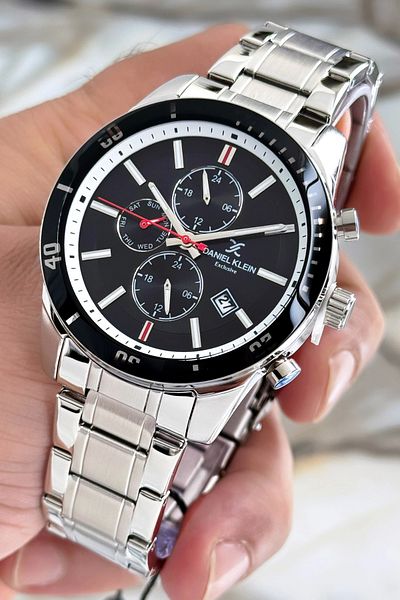 Daniel Klein Men's Wristwatch - Exclusive Function, Steel Cord Bracelet Gift