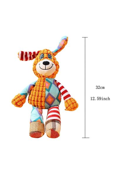 Choice Dog Splicing Style Pet Plush Toy Cat Dog Toy Animals Bite Resistant Interactive Squeaky Pet Dog Teet