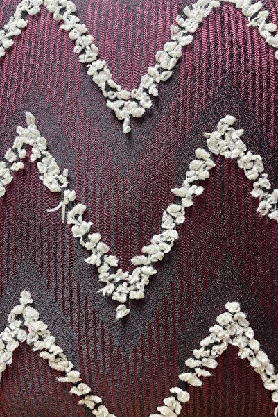 Cortibo Verona Patterned Throw Pillow Cover Claret Red