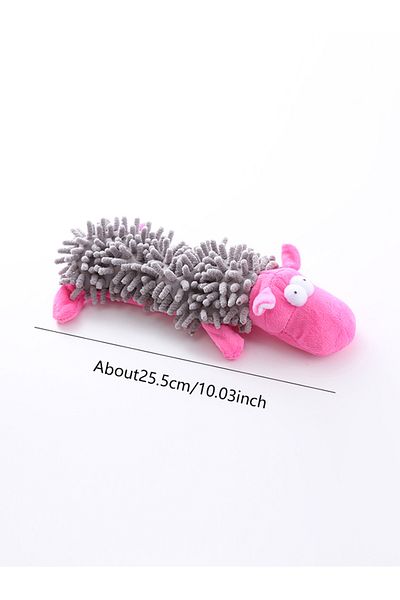 Choice Xs Gray Pet Dog Toy Sound Plush Toy Mop Fur Shell Frog Hippo Teeth Grinding Supplies