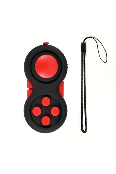 Choice Red Fidget Pad with 8 Fidget Functions, Fidget Controller Stress Reducer, Fidget Toy Cube Relieves S