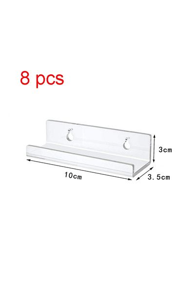 Choice 4inch 8 Pcs 4/6/8pcs Acrylic Record Display Stand 4/7/12 Inch Clear Wall Mounted Vinyl Record Holder