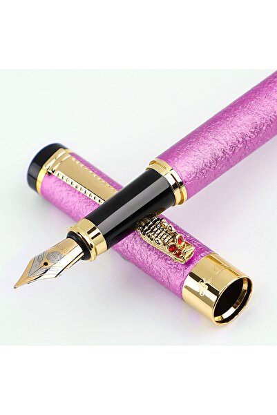 Choice قلم معدني وردي واحد، قطعة واحدة، طرف من الليديوم، مقاس متوسط 0.5 مم، مناسب لطلاب المدارس والمكتب للرجال والنساء