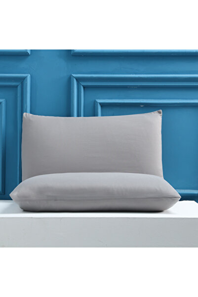 Choice Light Grey 50x75cm 2pcs Solid Color Pillowcases (No Pillow Insert), So...