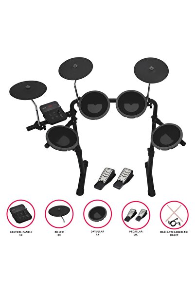 JWIN Jdd-2023 Dijital Davul - Bateri Seti