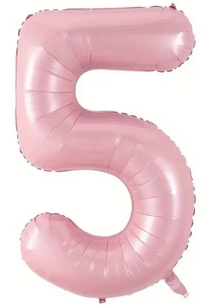 BeySüS Pink 5 Number Foil Balloon 80 cm