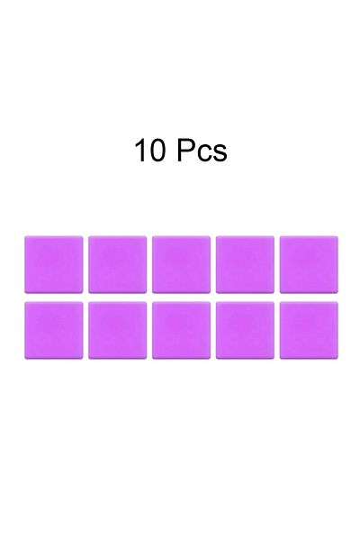 QIZITENG Purple-10pcs DIY Diamond painting Purple Wax Mud 2*2CM Dotting Gluecross stitch Wax Mud Glue  Tool D