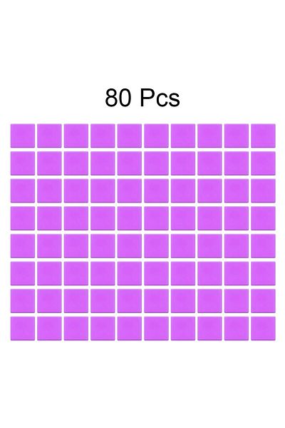 QIZITENG Purple-80pcs DIY Diamond painting Purple Wax Mud 2*2CM Dotting Gluecross stitch Wax Mud Glue  Tool D