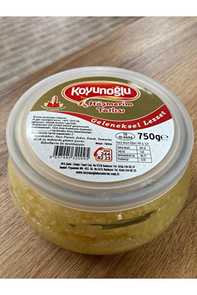 Koyunoğlu Höşmerim Koyunoğlu cam kase 750gr höşmerim tatlısı