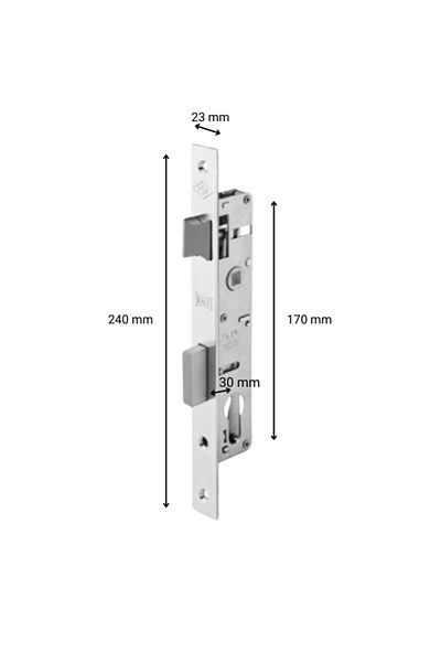 KALE Cylinder Recessed Lock Narrow Type 30 Mm 153U
