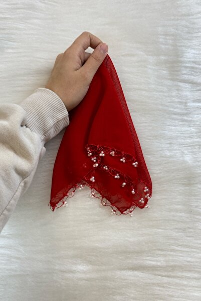 ZEYMERADE منديل العريس من الشيفون الأحمر، هدية لحفلات الزفاف ووصيفة العروس وا...