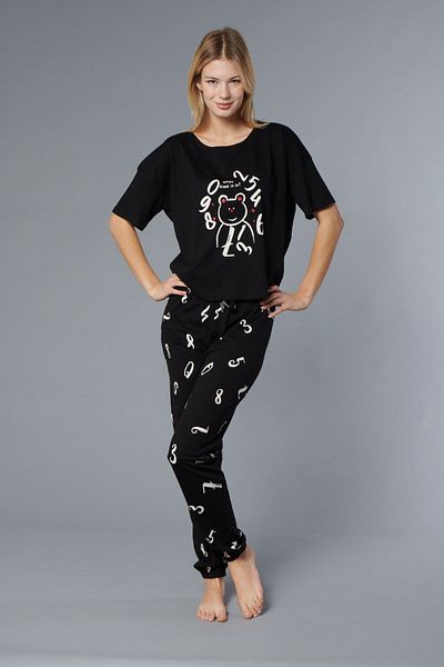 Rubina Secret Set pijamale pentru femei 100% bumbac - supradimensionat 4 sezoane [2025- PRIMAVARA]