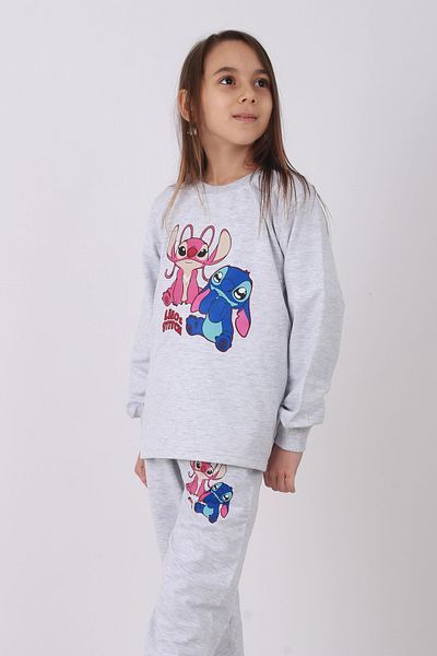 Çiggo Kids Κοριτσίστικο κοστούμι φόρμας με στάμπα με ελαστική μέση