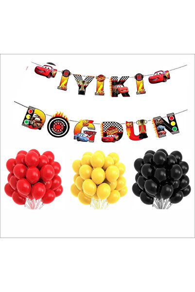 ZENVİVA Arabalar (CARS) Temalı Mini Doğum Günü Seti