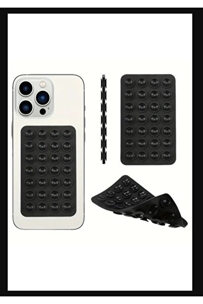 TCL 303 L7 10 10L 20E 20 30 SE Plus Kılıf Siyah Silikon Vantuz Telefon Tutucu Kablo Koruma Boyun Askısı