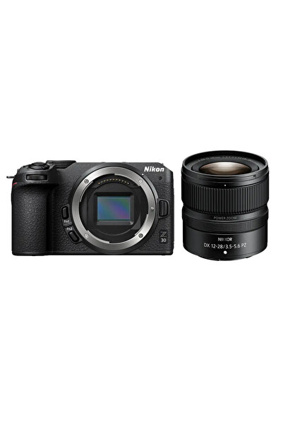 NİKON NIKON Z 30 Lens Kit w/ 12-28 DX PZ Aynasız Fotoğraf Makinesi Siyah